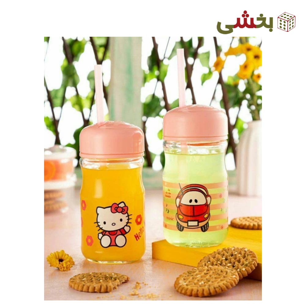 لیوان اسموتی نی دار کودک