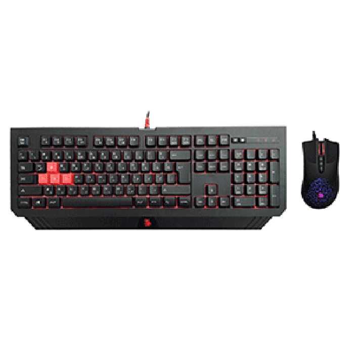 کیبورد و ماوس باسیم ای فورتک مدل Bloody B-1500