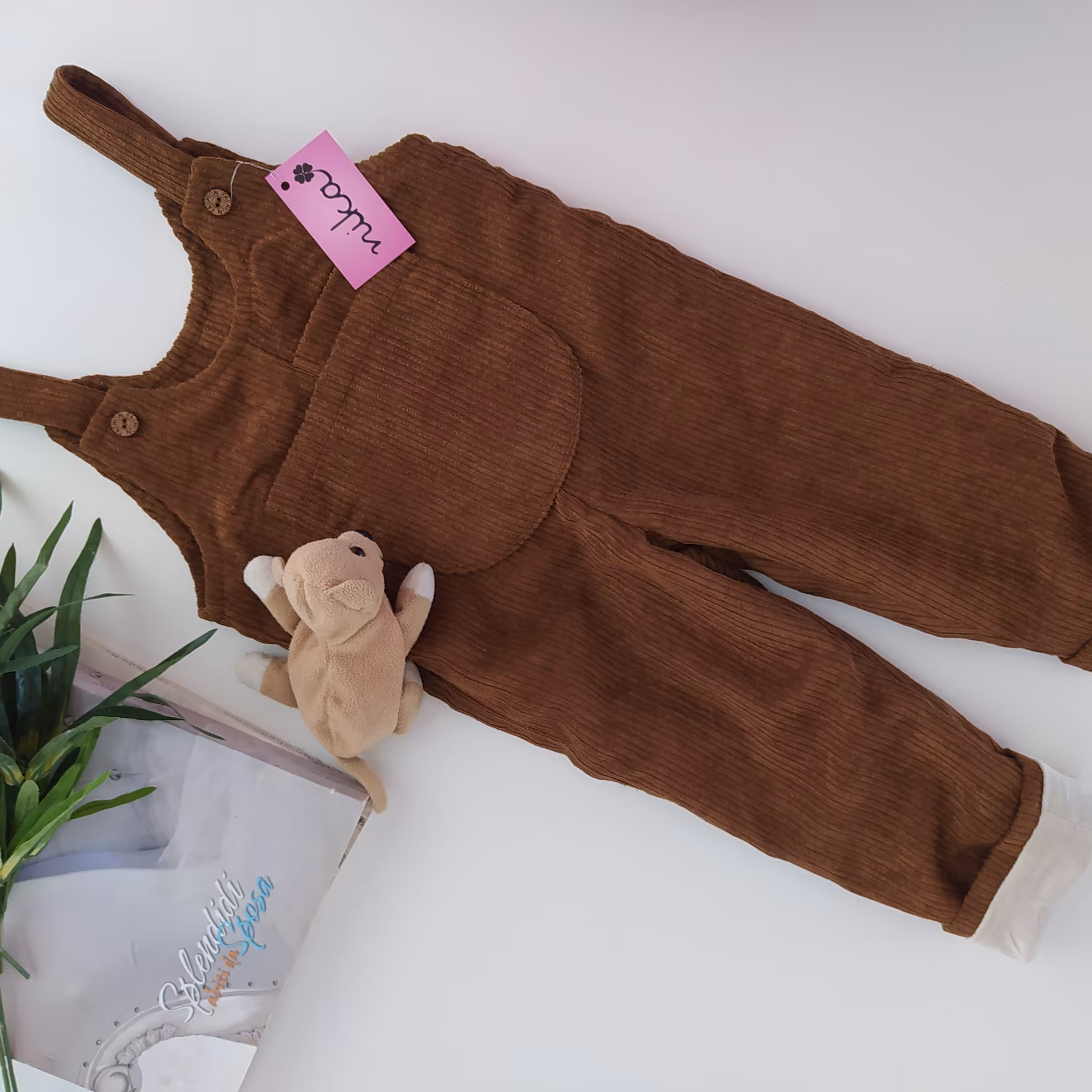 بیلر  آستر دار  گرم پاییزه بیلر تو کرکی شلوار پیش بندی تو کرکی شلوار مخمل کبریتی پاییزی 