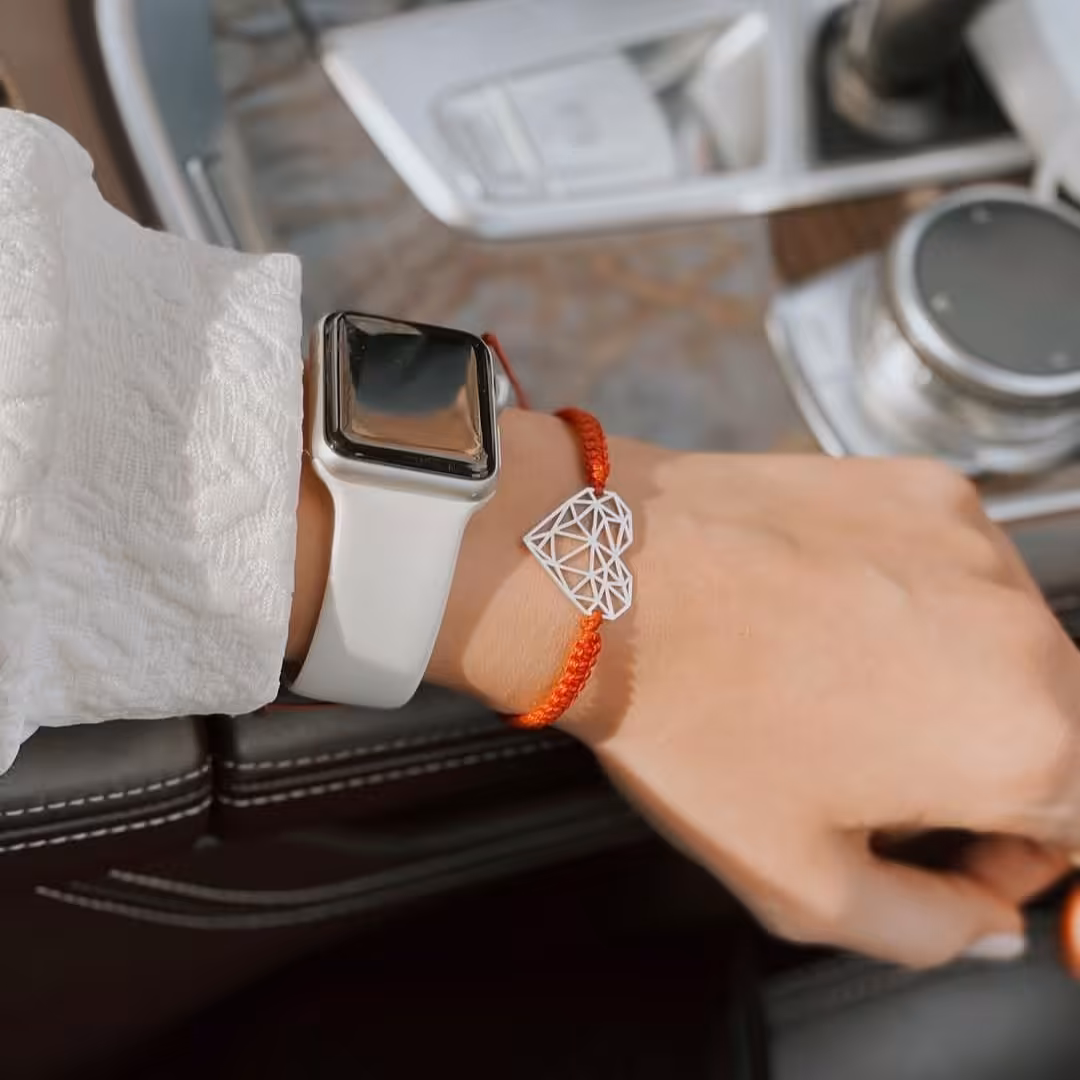 دستبند قلب اوریگامی