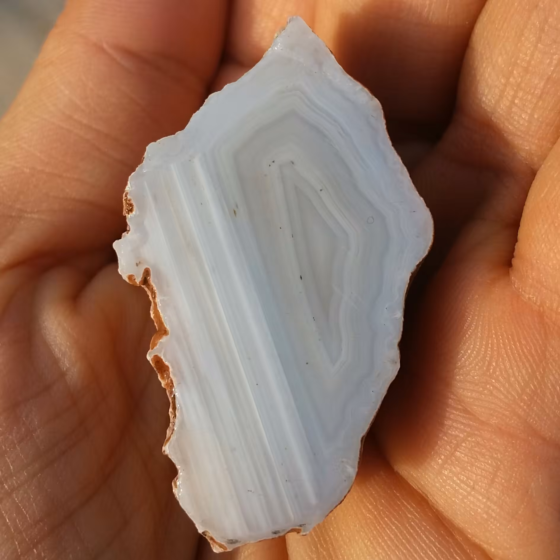 اسلایس سنگ راف عقیق سلیمانی سه بعدی خطی منظم دیدنی 100 در 100 طبیعی شاهکااار خلقت محشر و تک