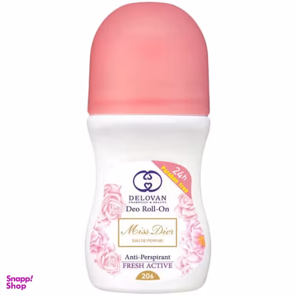 رول ضد تعریق دلوان (Delovan) مدل Miss Dior حجم 50 میلی لیتر مجموعه 8 عددی