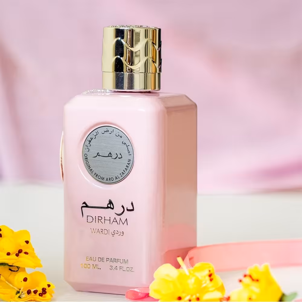 عطر زنانه ارض الزعفران درهم وردی Ard Al Zaafaran Dirham Wardi