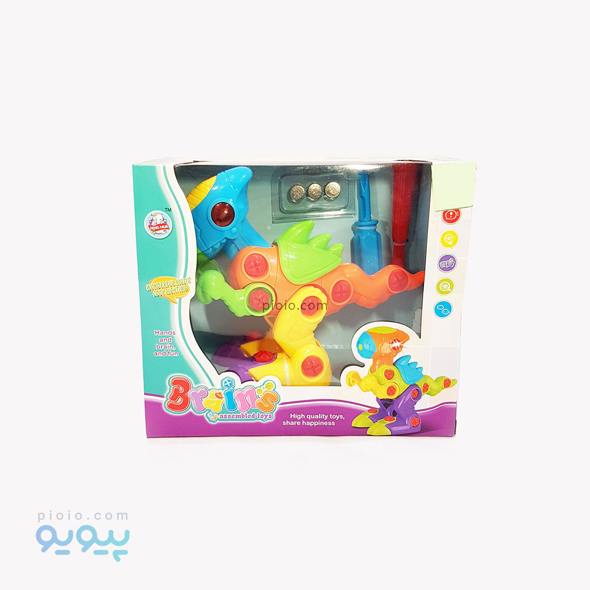 اسباب بازی ربات دایناسور موزیکال Brains