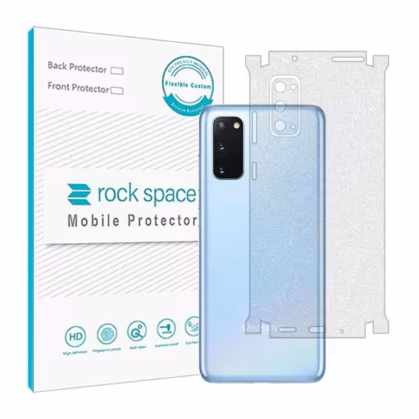 گلس محافظ پشت گوشی سامسونگ Galaxy S20 مدل نانو هیدروژل مات برند راک اسپیس سایز M کد 4512