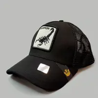 کلاه گورین مشکی طرح عقرب Scorpion کد 3660