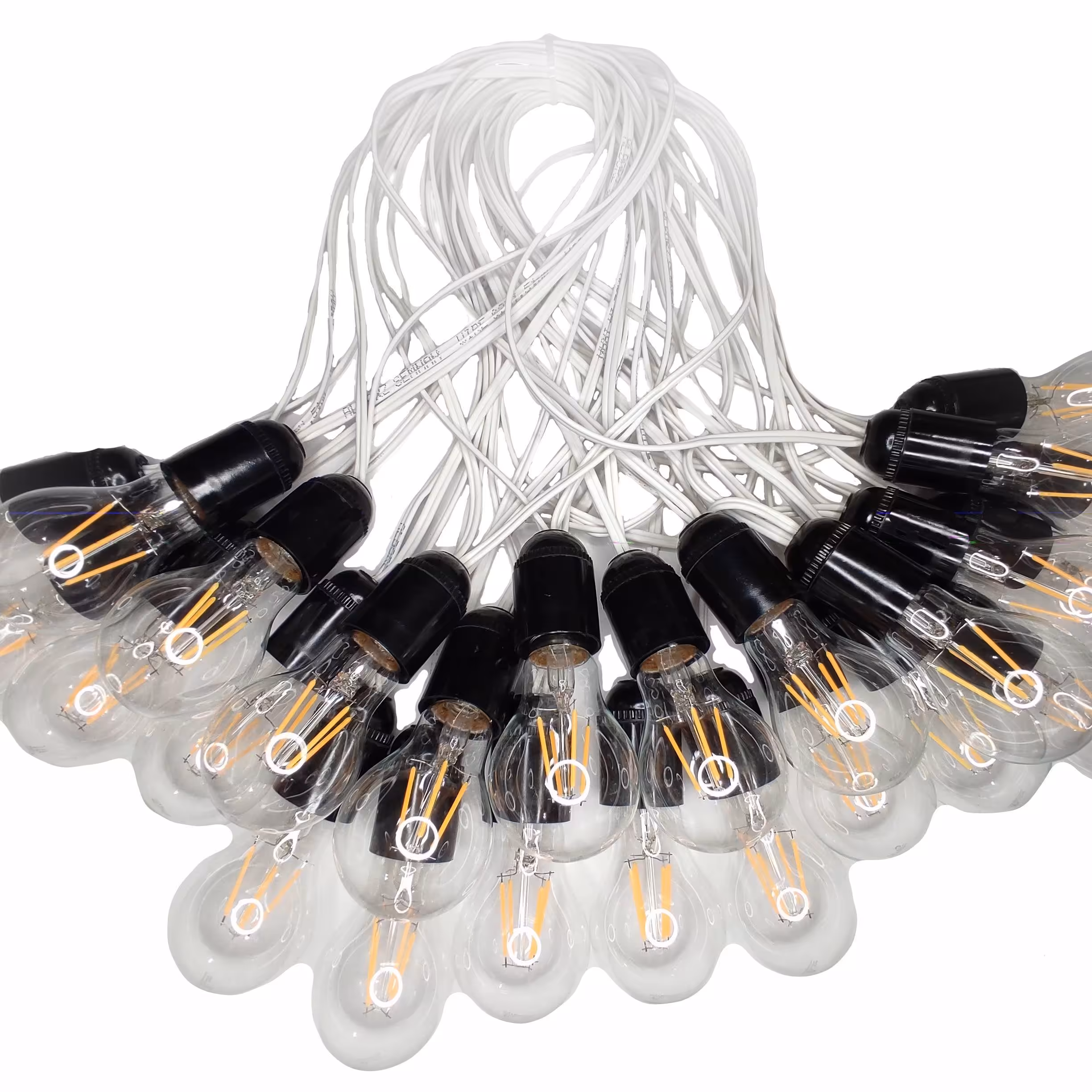 ریسه 10 متری با لامپ ادیسونی طرح حبابی