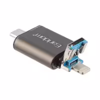 کارت خوان چند سر ارلدام Lightning/USB3/Type-C مدل ET-OT82Earldom ET-OT82 USB3.0 Lightning TYPE-C Card Reader