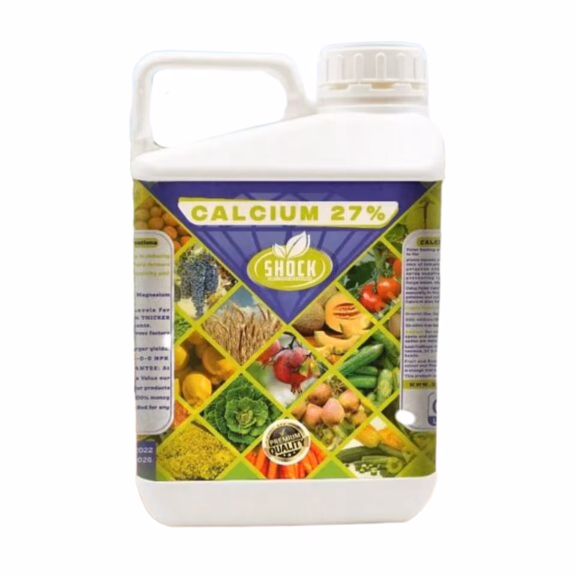 کود کلسیم 27 درصد شوک آمریکایی اصل مایع 5 لیتری 
