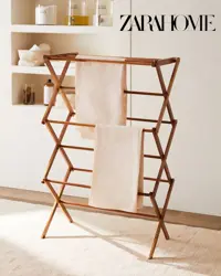 بندرخت زارا هوم اصل برند ZARAHOME مدل عمودی تاشو