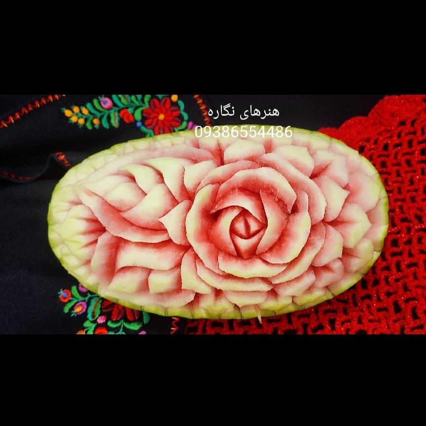 حکاکی هندوانه،تزیین هندوانه،سایز متوسط