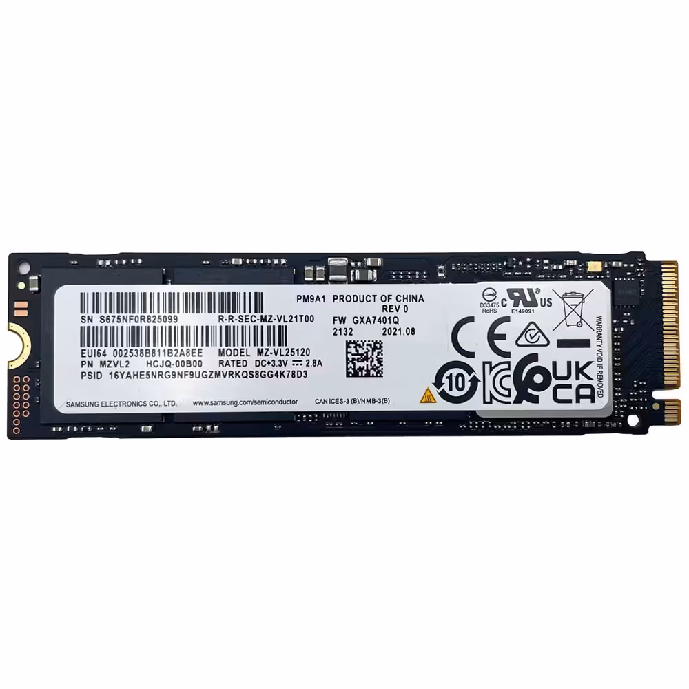 اس اس دی M.2 - Samsung مدل PM9A1 ظرفیت 256 گیگابایت