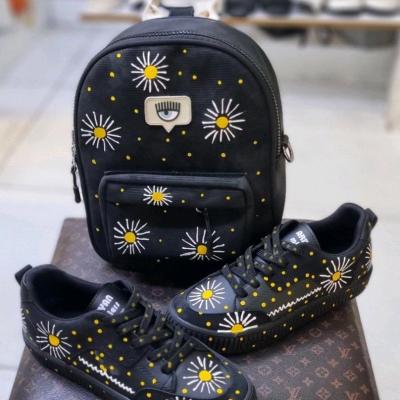 ست کیف و کفش مدل بابونه