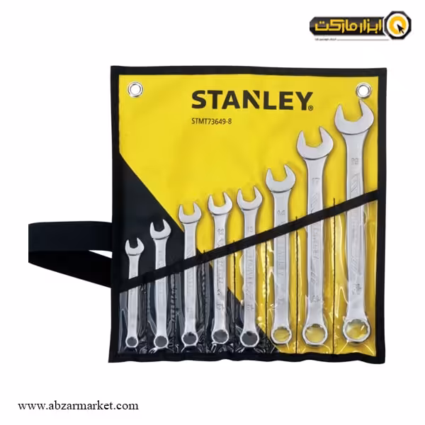 ست آچار یکسر تخت یکسر رینگ استنلی 8 عددی مدل STMT73649-8