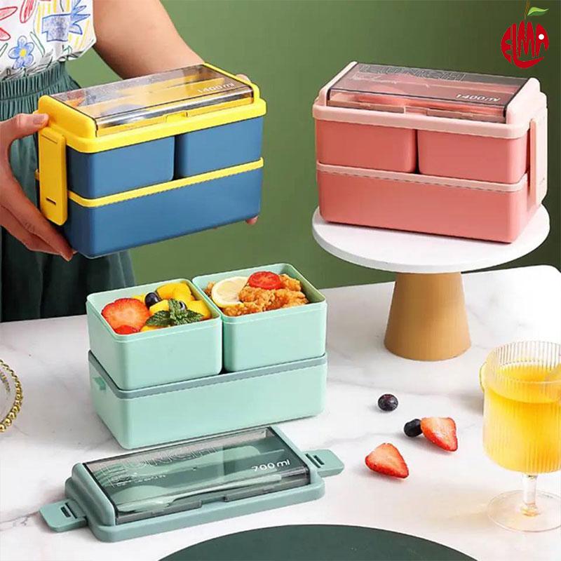 ظرف غذا همراه قاشق و چنگال 1400 میل لانچ باکس Lunch Box