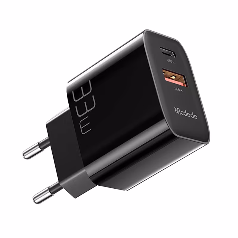 کلگی شارژ فست مک دودو مدل CH-0921 2Port QC3.0 PD 3A 33WMcdodo CH-0921 2Port QC3.0 PD 3A 33W Fast Wall Charger
