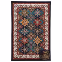 گلیم  ماشینی  مدل کتیبه سرمه ای سایز (1.5در 2.25چهارمتری) 6 رنگ