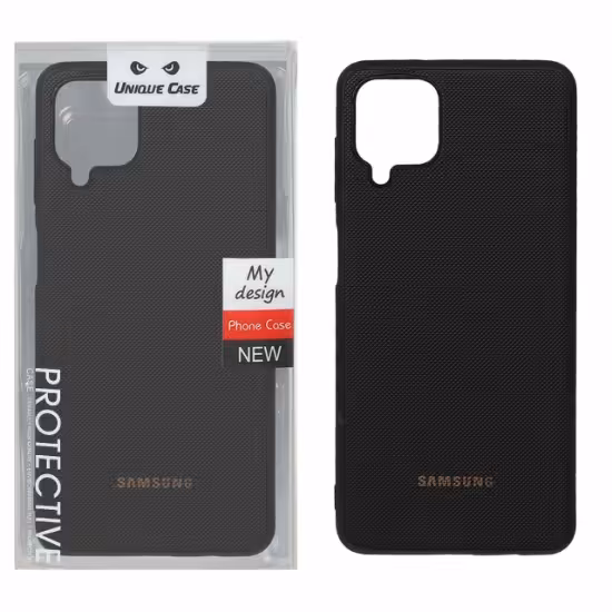 قاب گوشی چرمی لوگودار برای Samsung Galaxy A12 / M12 / F12