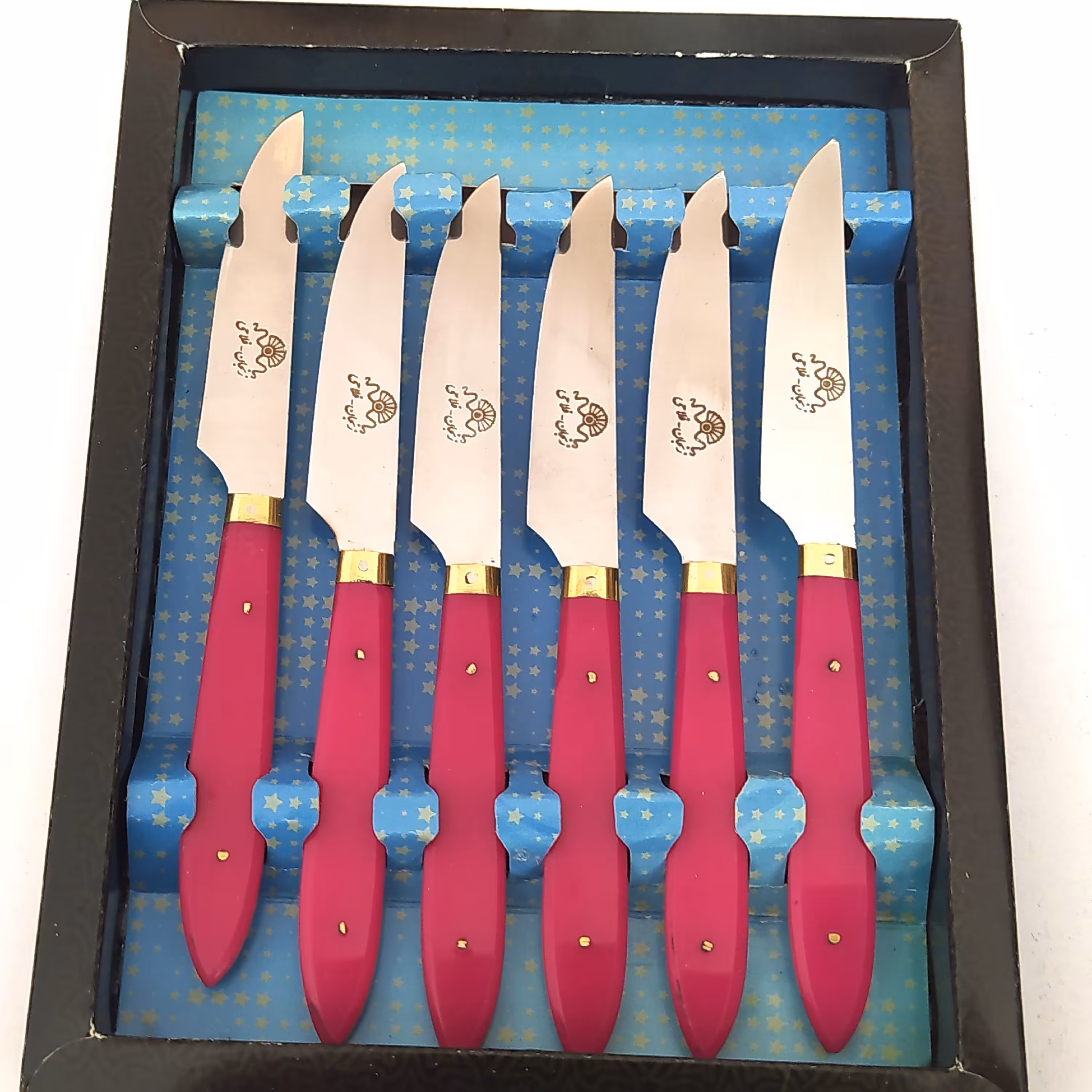  کارد فلاحی زنجان با تیغه استیل فولاد ضدزنگ و دسته پلکسی صورتی