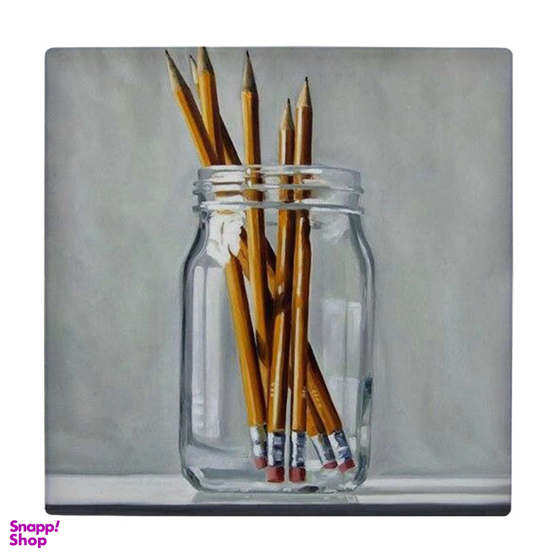 زیر لیوانی طرح نقاشی قلمو ها در ظرف شیشه ای کد 4074954_2839