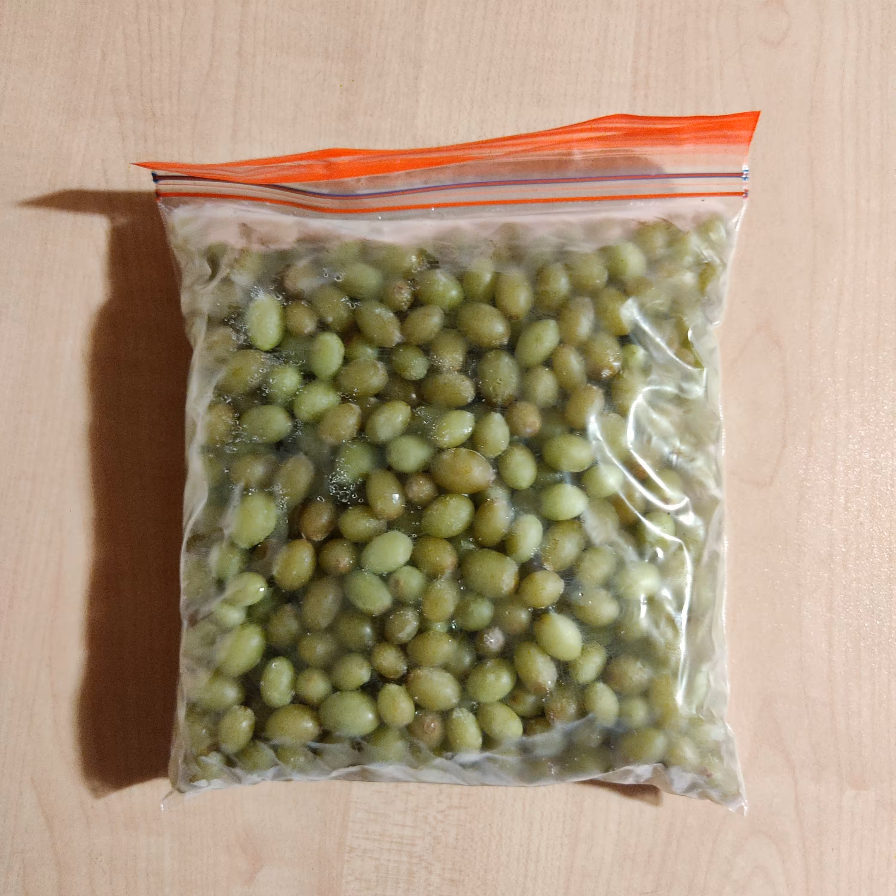 غوره عسکری دون شده و شسته شده   آماده طبخ در بسته بندی 500 گرمی      پس کرایه