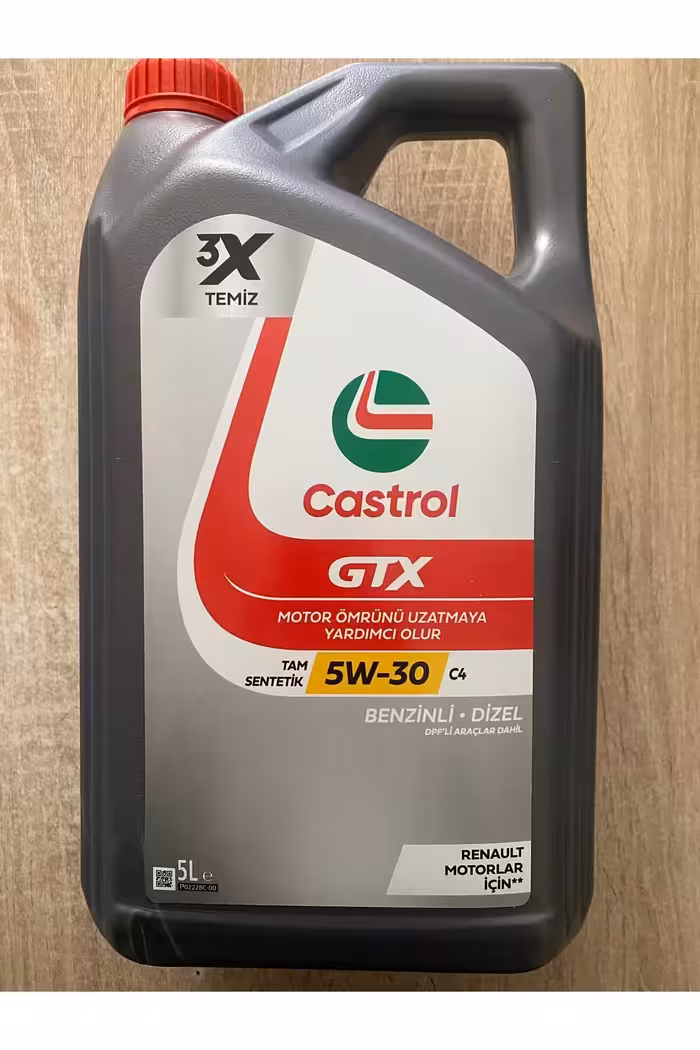 روغن و مکمل موتور GTX 5W 30 C4 از جمله رنو وسایل نقلیه DPF 5 لیتر Castrol