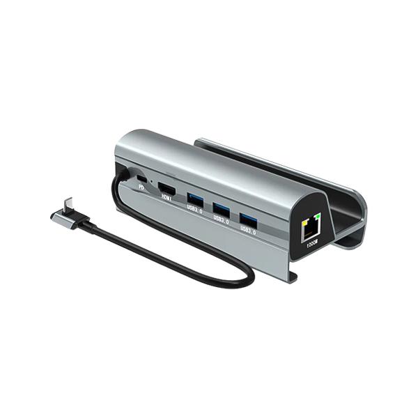 هاب و داک استیشن تایپ سی به HDMI/LAN /3USB30/PD