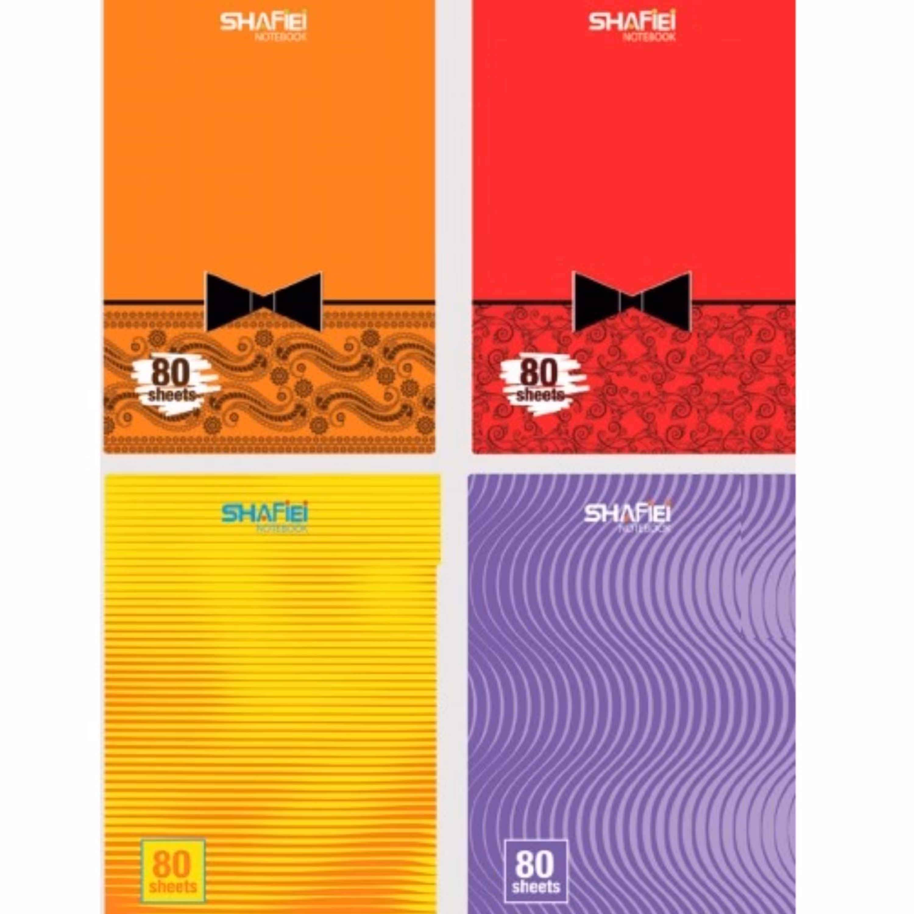 دفتر 80 برگ فنر تک جلدپرسی کلاسیک کد 108 شفیعی