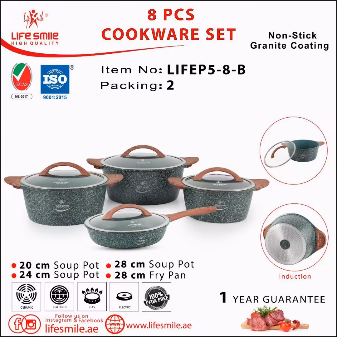 سرویس قابلمه چدن گرانیت سری والنات کد 203