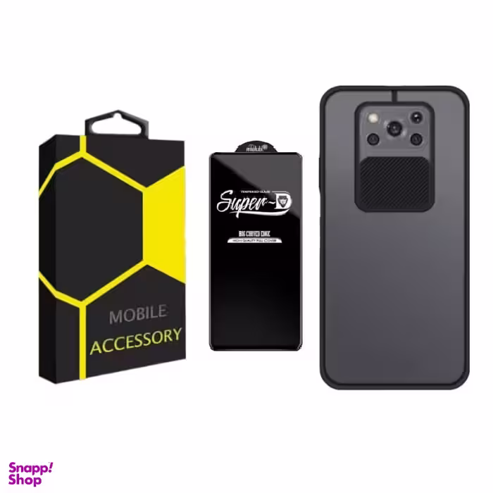 کاور گوشی موبایل مدل پشت مات مناسب شیائومی Poco X3 / X3 NFC /X3 Pro به همراه محافظ صفحه نمایش SuperD