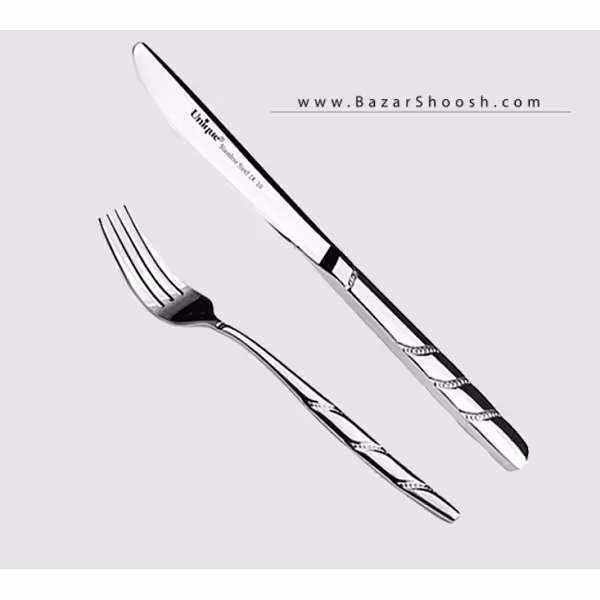 کارد و چنگال استیل یونیک مدل UN-5703