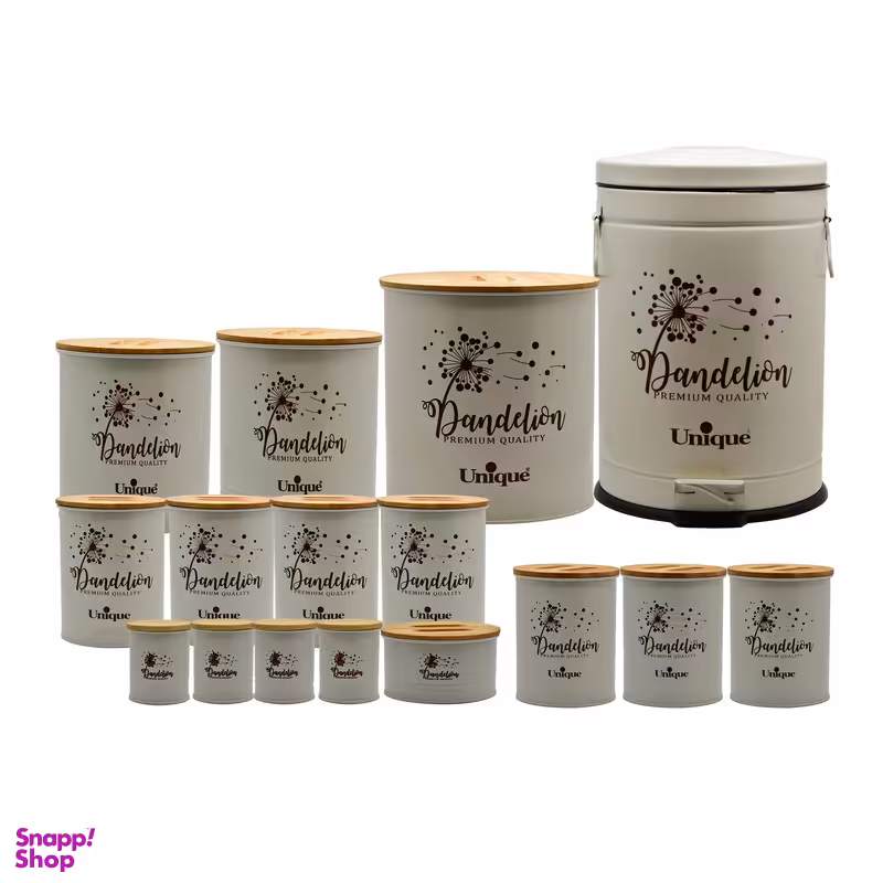 سرویس آشپزخانه 16 پارچه یونیک مدل الیزابت قاصدک کد 9083