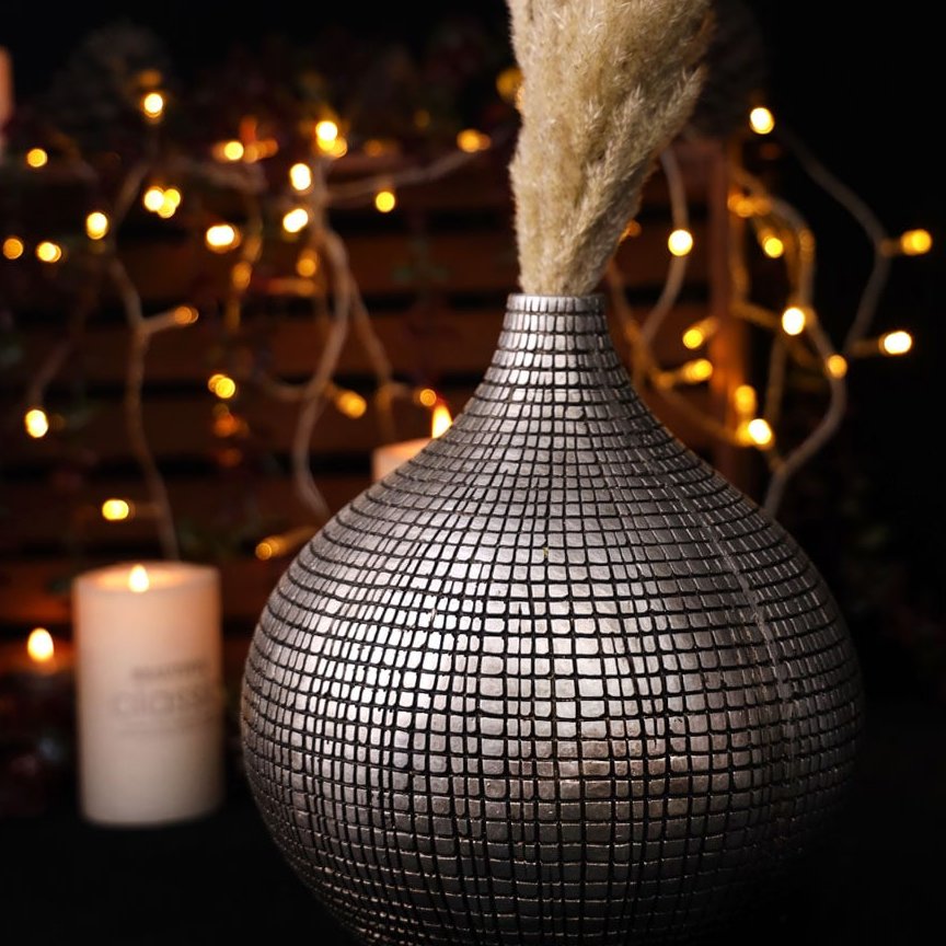 گلدان ژورنالی کوچک نقره ای