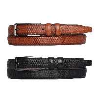کمربند مشکی مردانه 100 ٪ چرم واقعی 2 PEST سیاه برگه قرمز دوخته شده DOT PANT PANT. 3.5 CM GoDeri