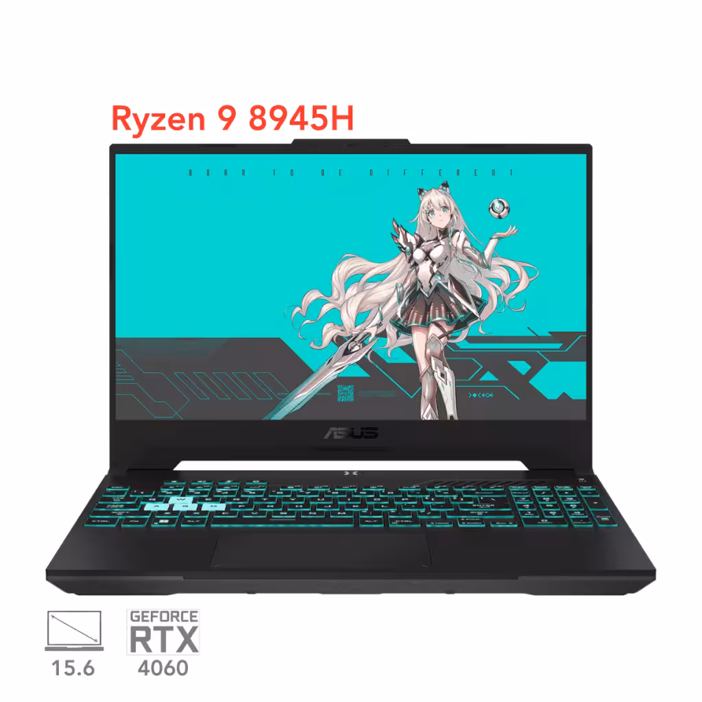لپ تاپ گیمینگ ایسوس تاف ASUS TUF F15 FA507UV R9 8945H RTX 4060 140W 16G 2.5K 165Hz 2024