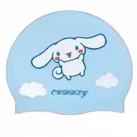 کلاه شنا بچه گانه سیلیکونی طرح cuddly ( آبی فیروزه ای )
