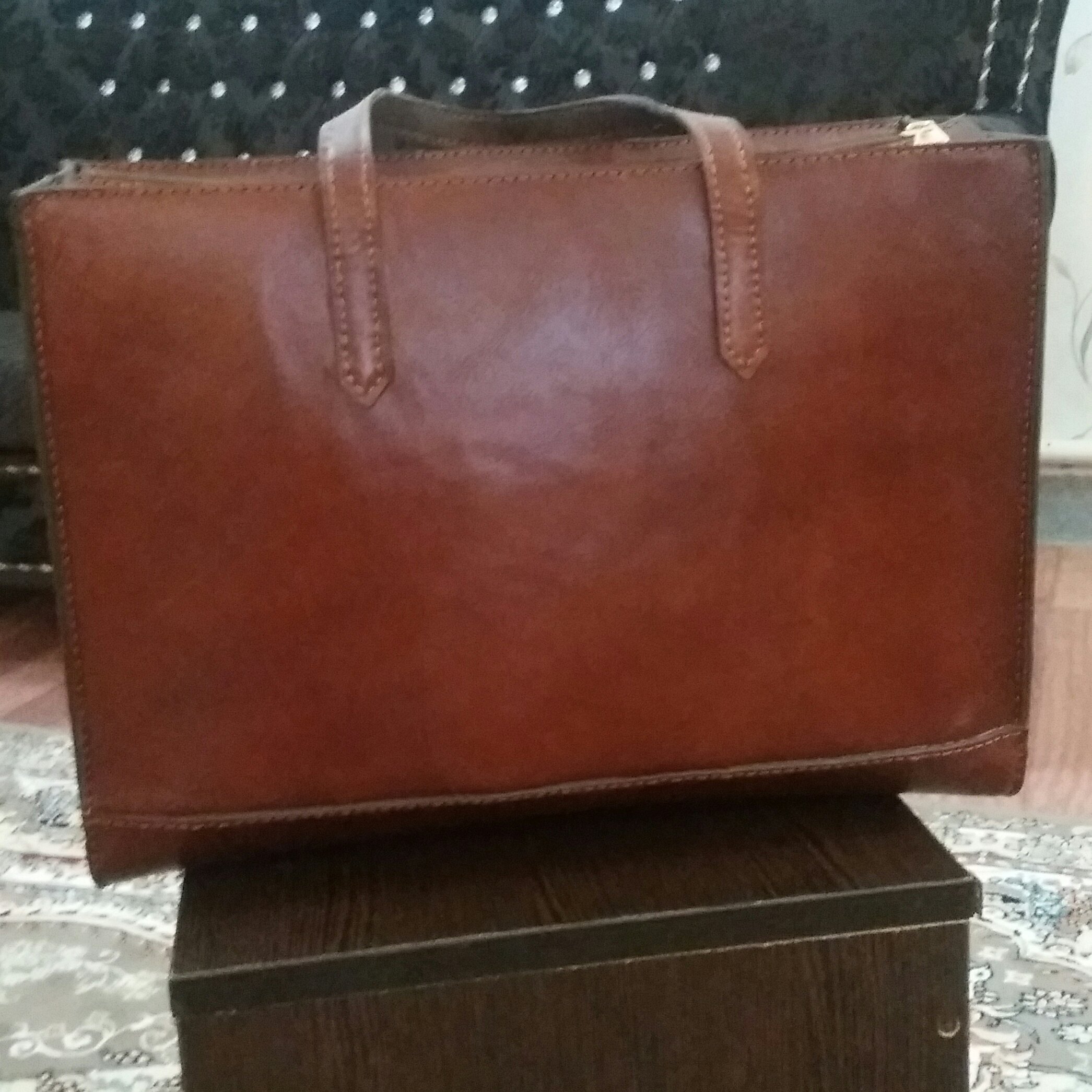کیف زنانه چرم گاوی 38*28*15