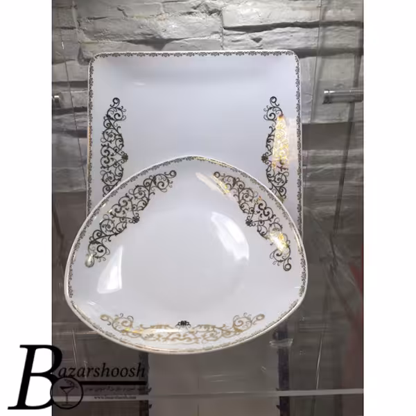 سرویس چینی غذاخوری 88پارچه تقدیس طرح یگانه 12نفره پرنسس