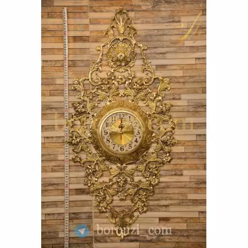 ساعت دیواری برنزی پروانه