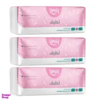 نوار بهداشتی پنبه ریز (Panberes) مدل لارج بلو سایز بزرگ بسته 10 عددی مجموعه 3 عددی