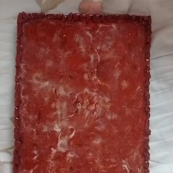 سینی کار دست رزین. بسیار شیک و خوشرنگ. مناسب دکور یا استفاده