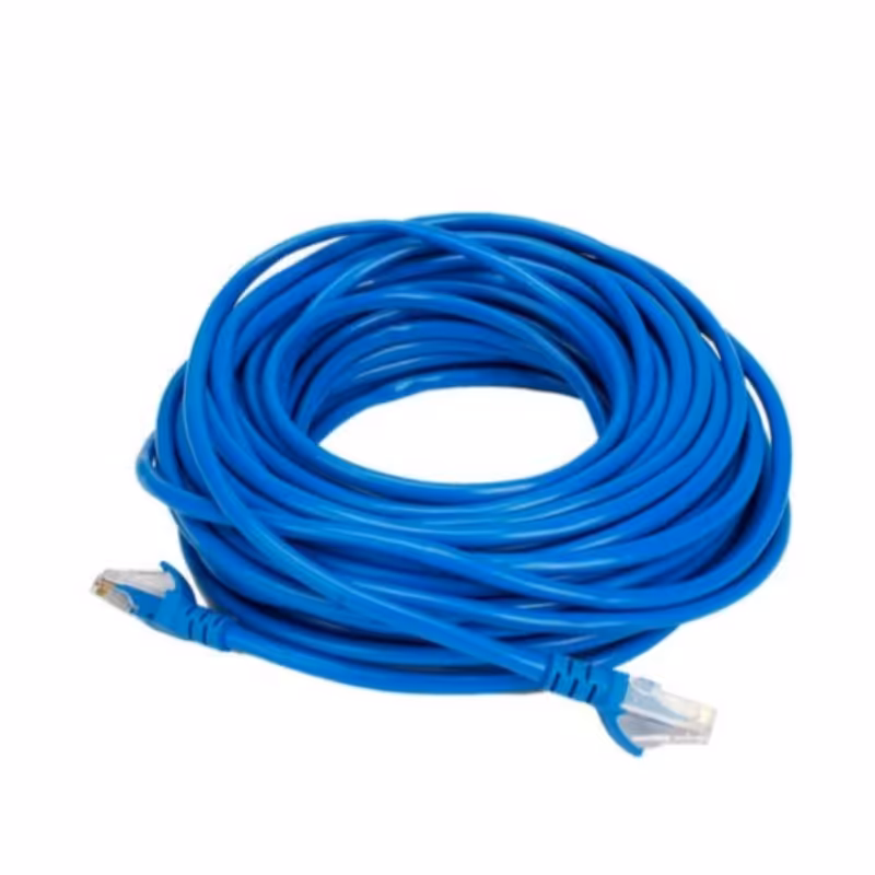 کابل شبکه 10متری  cat5 روکش pvc مقاوم طول کابل 10متر