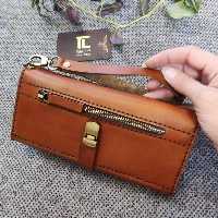 کیف پول  سه لت چرم طبیعی و دست دوز تیاراچرم مشهدکد6