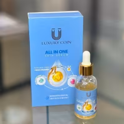 سرم مغذی پوست آلین وان ضدلک لیفت جوانساز برندلاکچری کوین مدل شیشه ایی