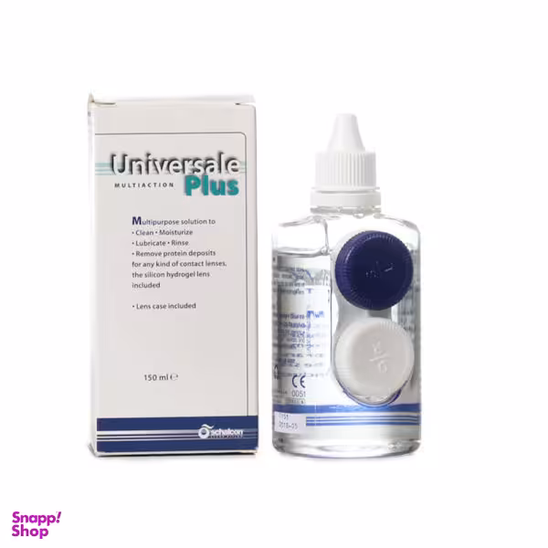 محلول شستشوی لنز شالکون مدل universale plus حجم 150 میلی لیتر