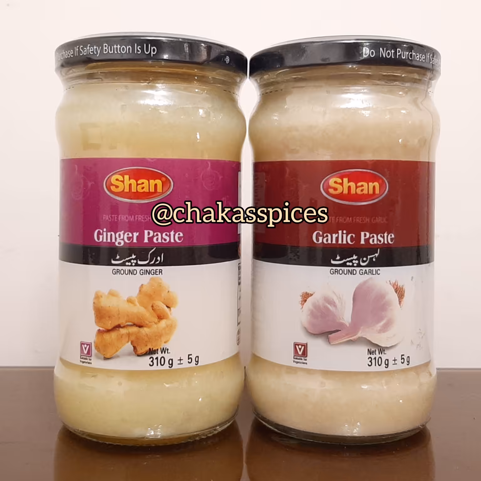 سیر و زنجبیل تازه و خرد شده 620گرم در دوظرف 310گرمی ارسال رایگان ساخت پاکستان 