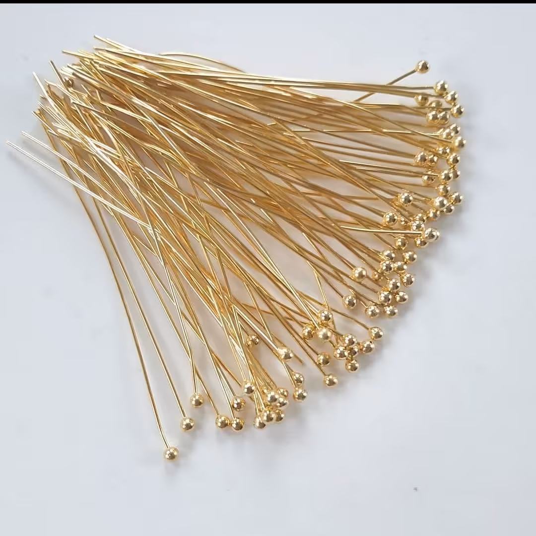 میخ ته ساچمه ای استیل طلایی4سانتی(فروش دونه ای)