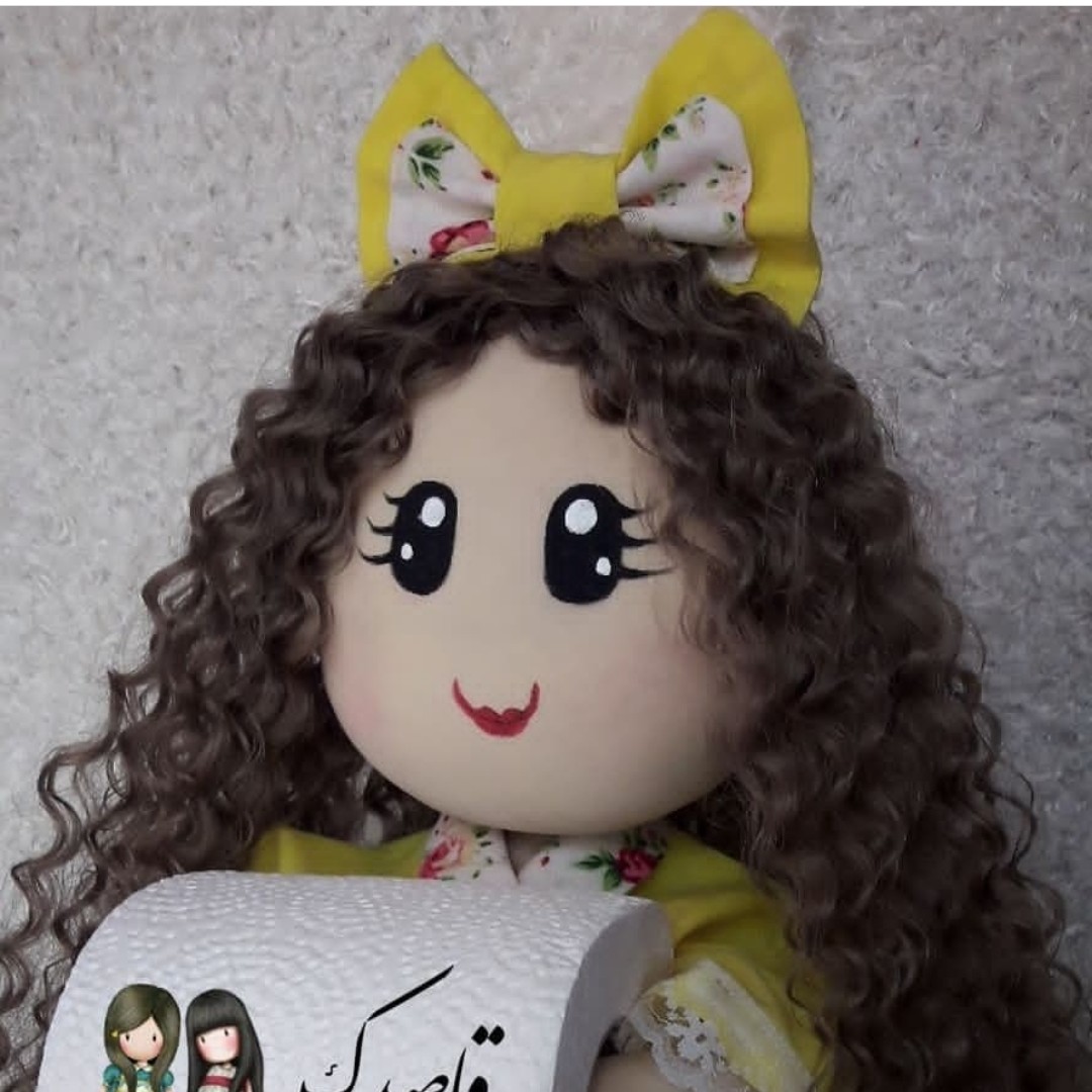 عروسک رولی نگهدارنده دستمال عروسک خاص جهیزیه سیسمونی عروسک قاصدک