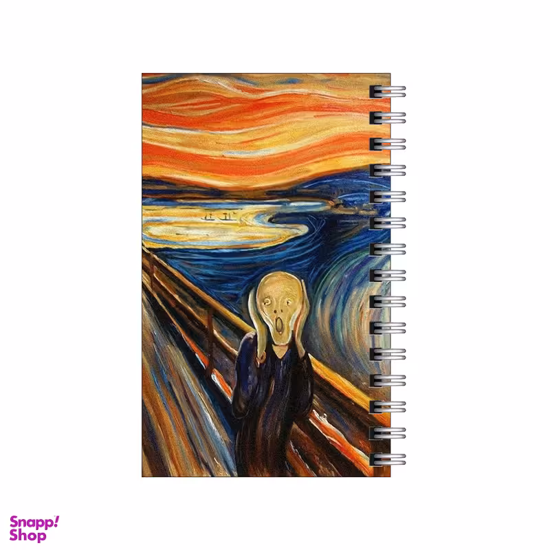 دفترچه یادداشت مدل to do list طرح تابلو جیغ ادوراد مونش کد 6982419