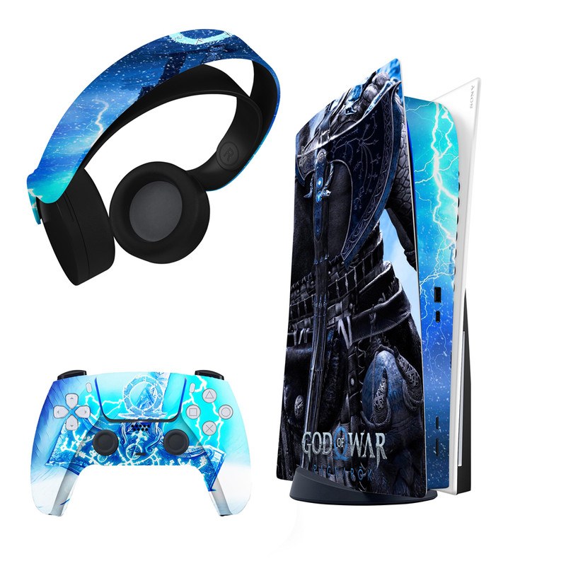 برچسب کنسول و دسته بازی و هدفون PS5 god of war مناسب دستگاه دیسک خور مدل -F32